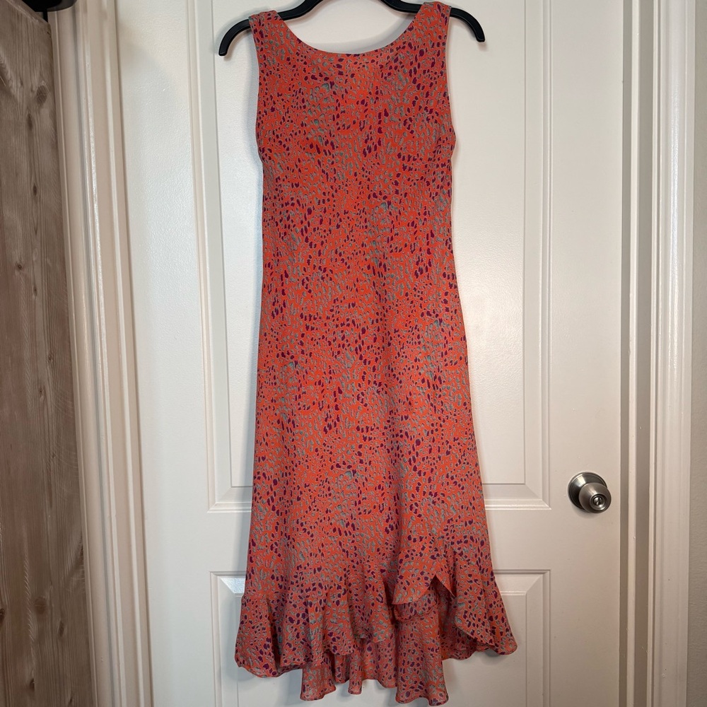 Y2K Ronni Nicole coral Sleeveless Dress vintage, flattering fit, wedding guest